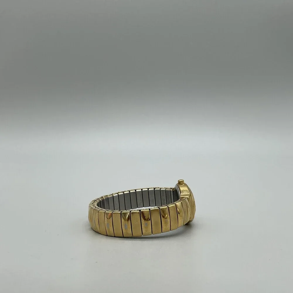 Vtg Pulsar Women Watch 19mm Oval Gold Tone Stretch Band V501-X229 New Battery